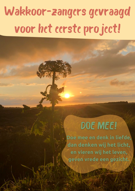 wakker koor zangeres gevraagd